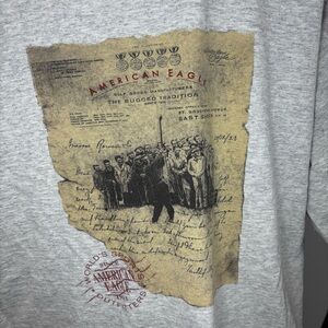 American Eagle Vintage Gray Graphic T-Shirt Men’s Size Large